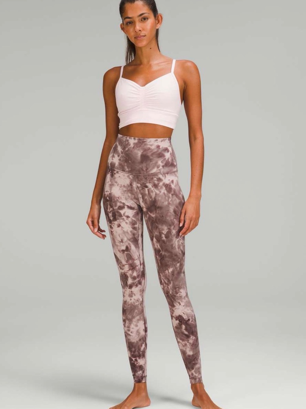 Lululemon Align Super-High-Rise Pant 28" Diamond Dye Mink Bery Lunar Rock Shadow